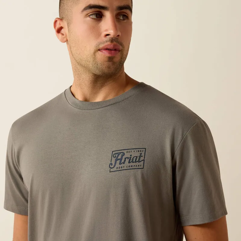 Ariat Men's Paintriot Classic Fit T-Shirt - Smoked Pearl-3