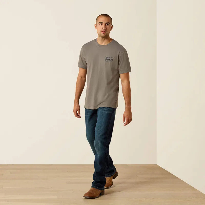 Ariat Men's Paintriot Classic Fit T-Shirt - Smoked Pearl-4