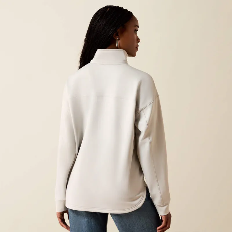 Breeze Logo 1/2 Zip Sweatshirt - Quiet Grey-1