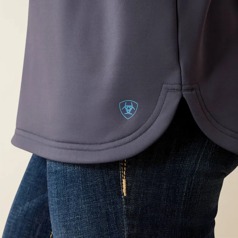Ariat Breeze Logo 1/2 Zip Sweatshirt - Ombre Blue-3