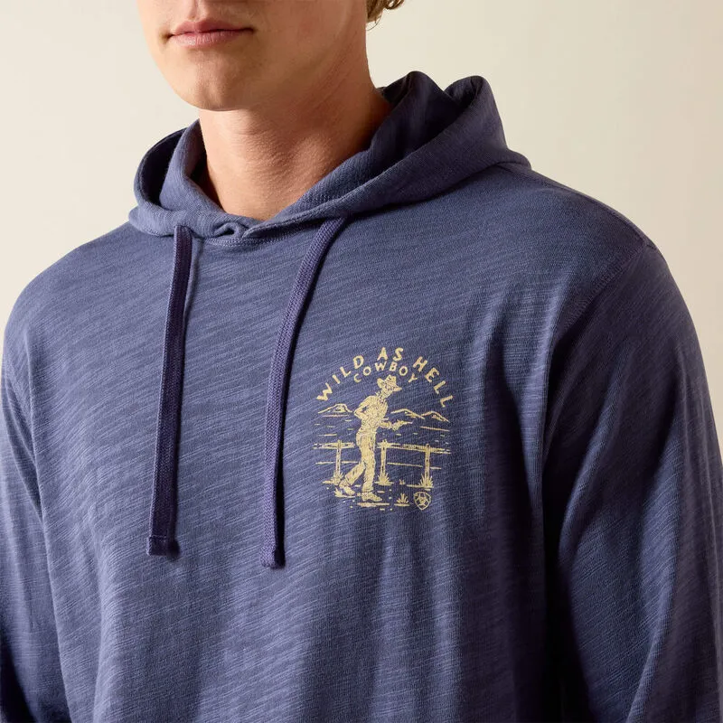 Ariat Men's Lightweight Retro Hoodie - Nightshadow-2