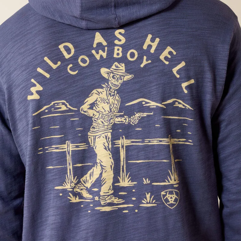 Ariat Men's Lightweight Retro Hoodie - Nightshadow-3