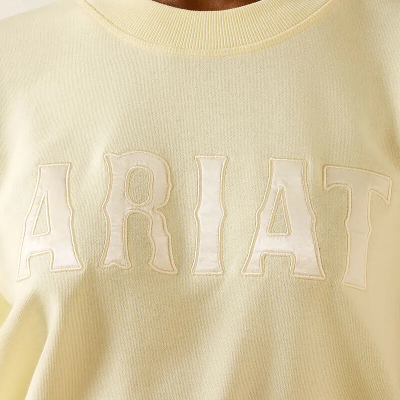 Ariat Women's Essential Crew Sweatshirt - Pear Sorbet-4