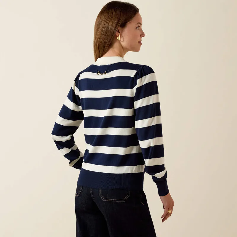 Ariat Langsett Sweater - Navy Stripe-1