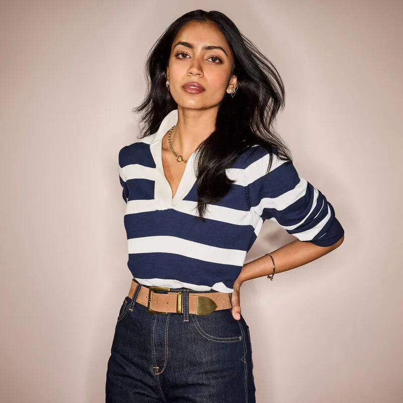 Ariat Langsett Sweater - Navy Stripe-5