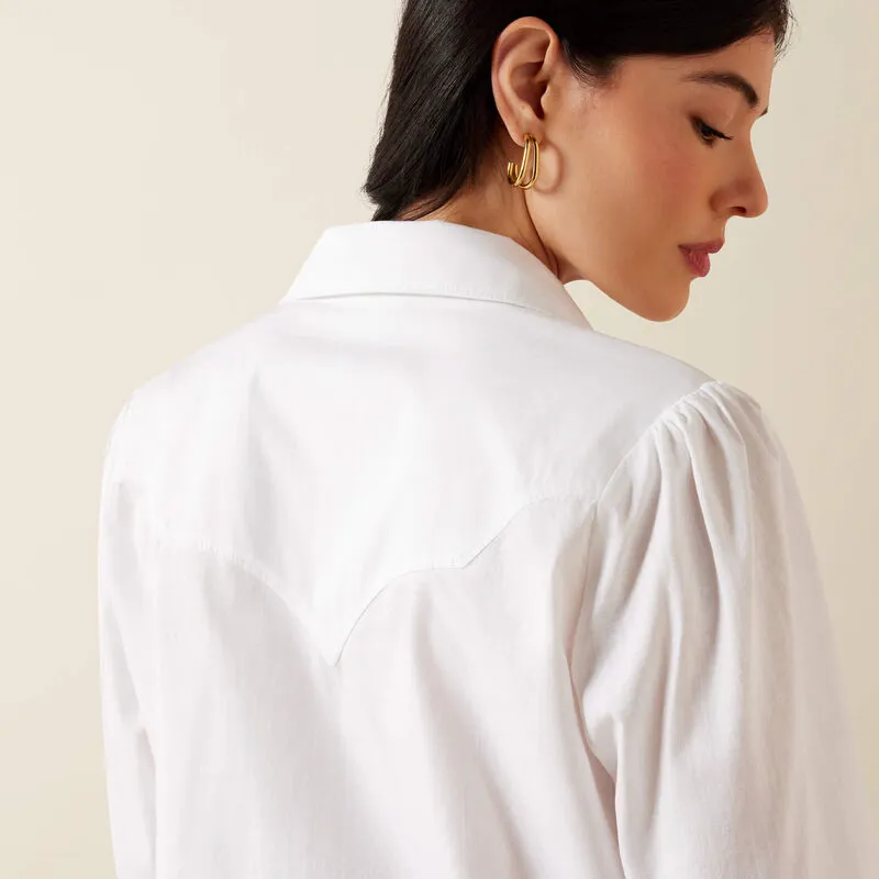 Ariat Lattice Western Shirt - White-2