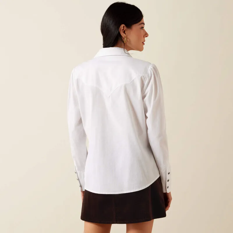 Ariat Lattice Western Shirt - White-1