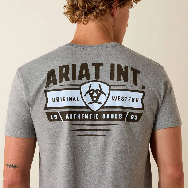 Ariat Ariat Banner Badge T-Shirt - Ice Berg-3