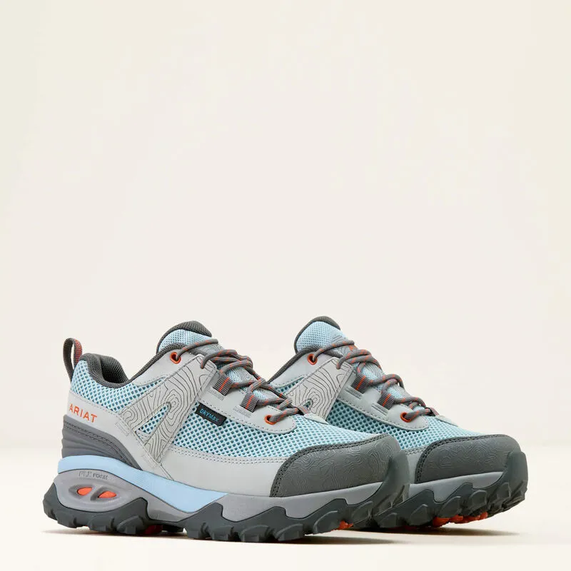 Ariat Traverse Low Waterproof Hiking Shoe - Blue Breeze-4