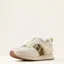 Ariat Ranch Runner Trainer - Bright Cream / Gilded Leopard Hair On