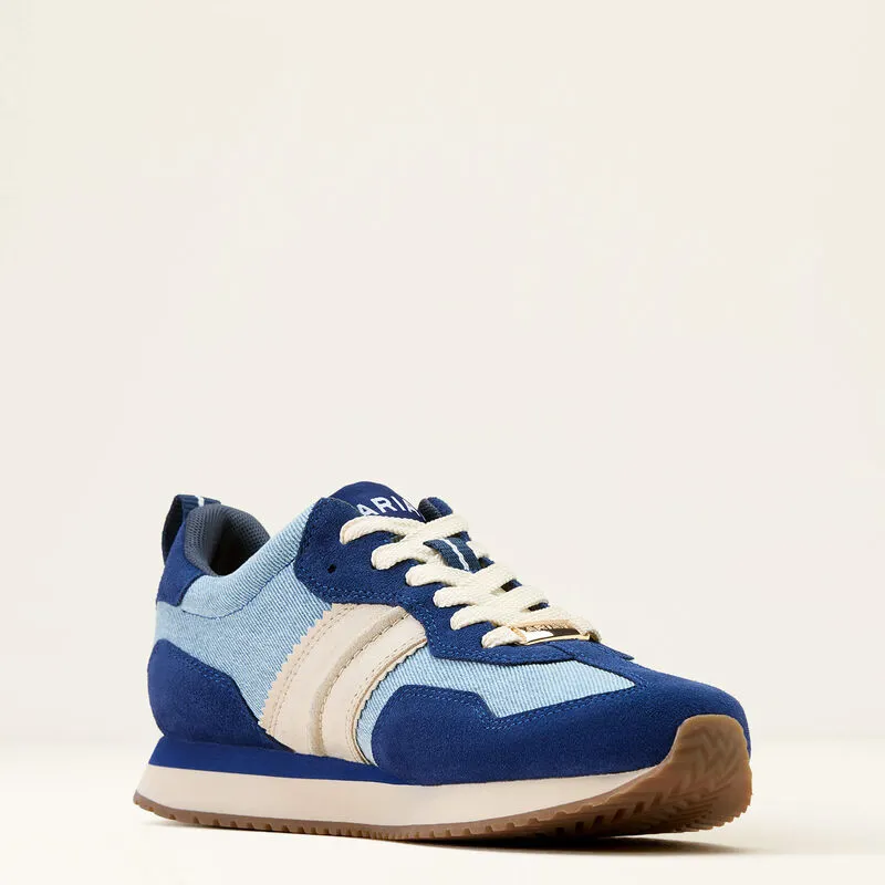Ariat Ranch Runner Trainer - Light Denim / Blue Depths-1