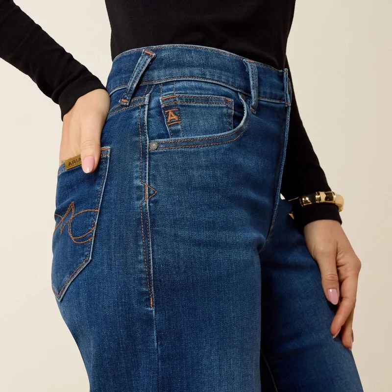 Ariat Women's High Rise Revel Vilma Ultrastretch Wide Leg Jeans - Norwalk-3