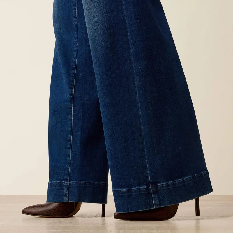 Ariat Women's High Rise Revel Vilma Ultrastretch Wide Leg Jeans - Norwalk-5