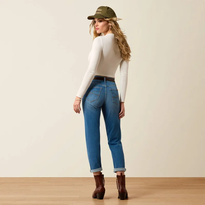 Ariat Women's High Rise Revel Vilma Slim Ultrastretch Straight Leg Jeans - Pomona-1