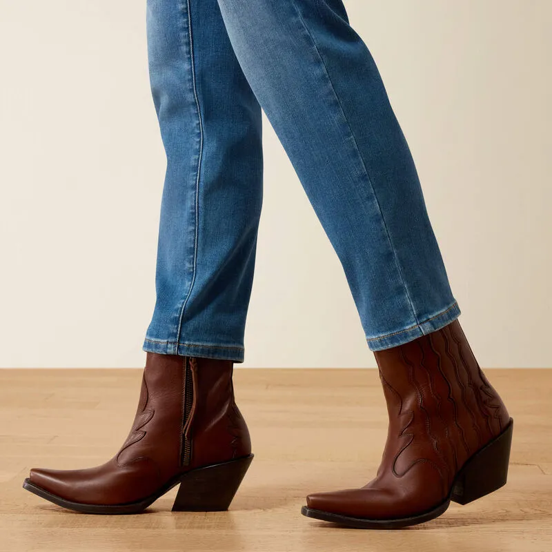 Ariat Women's High Rise Revel Vilma Slim Ultrastretch Straight Leg Jeans - Pomona-4