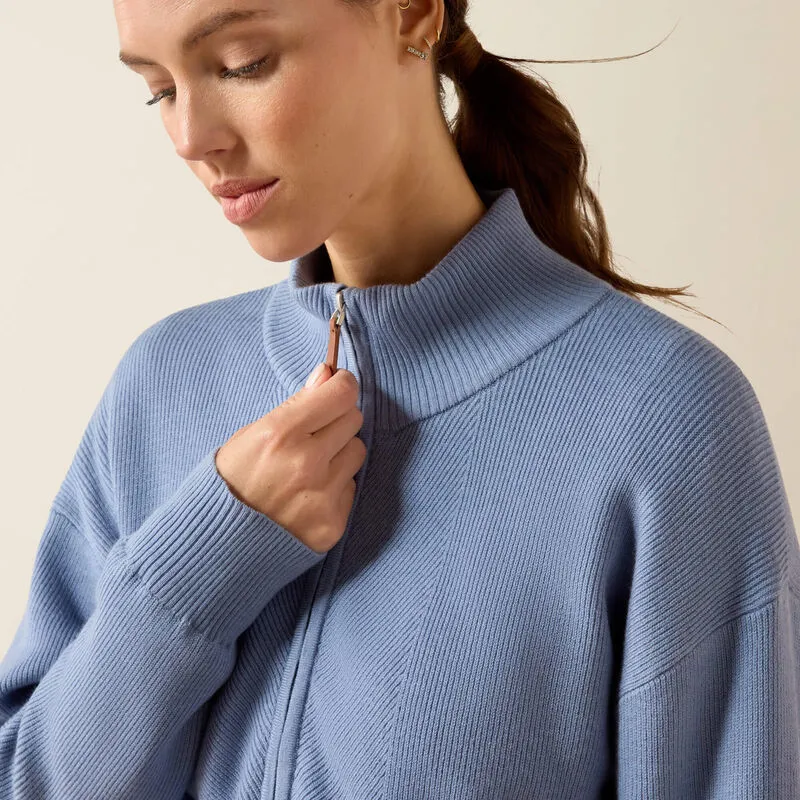 Ariat Foxleigh 1/2 Zip Sweater - Rainwashed-1