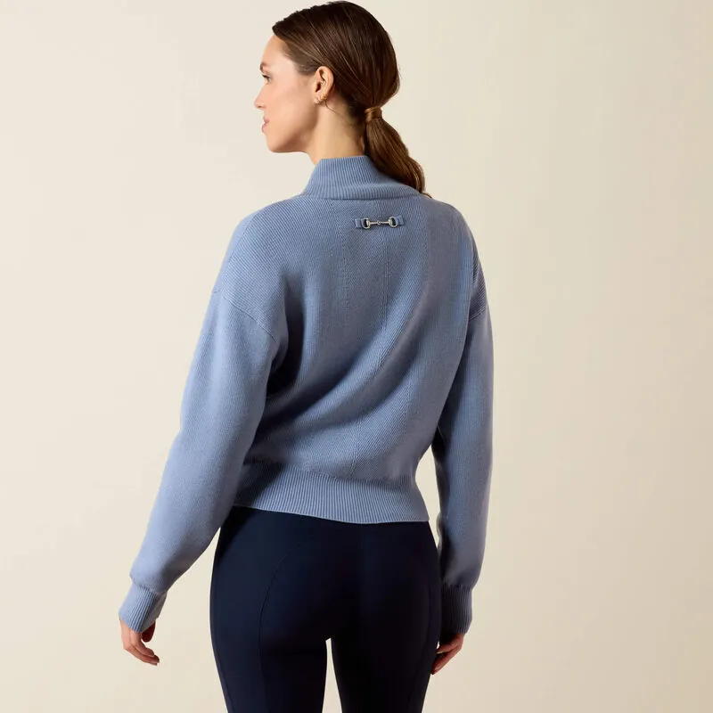 Ariat Foxleigh 1/2 Zip Sweater - Rainwashed-2