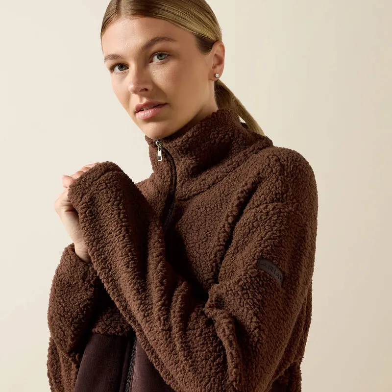 Ariat Laviolette Full Zip Sweatshirt - Chocolate Plum-1