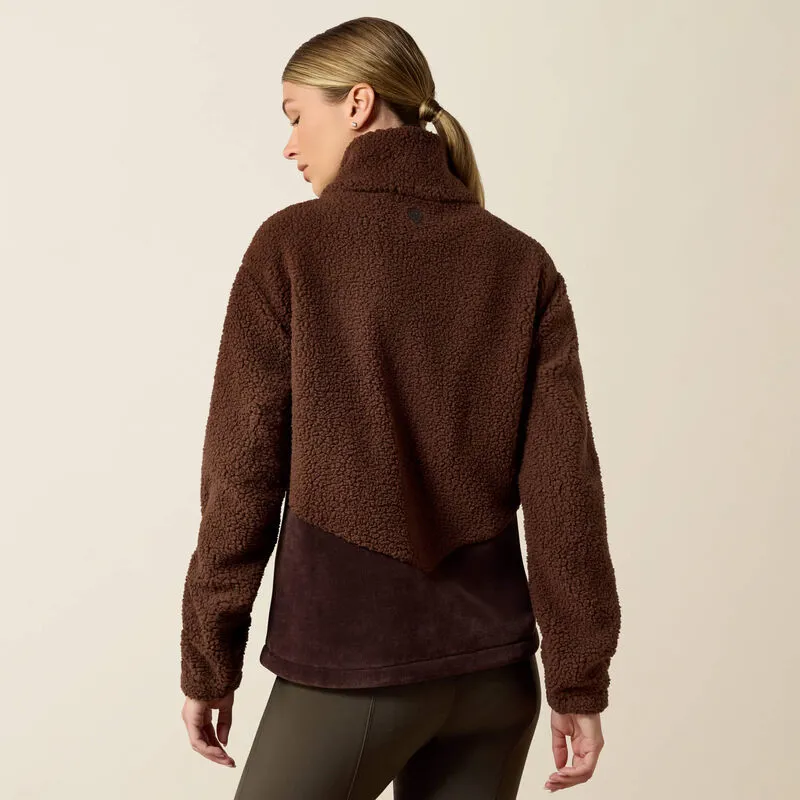 Ariat Laviolette Full Zip Sweatshirt - Chocolate Plum-2