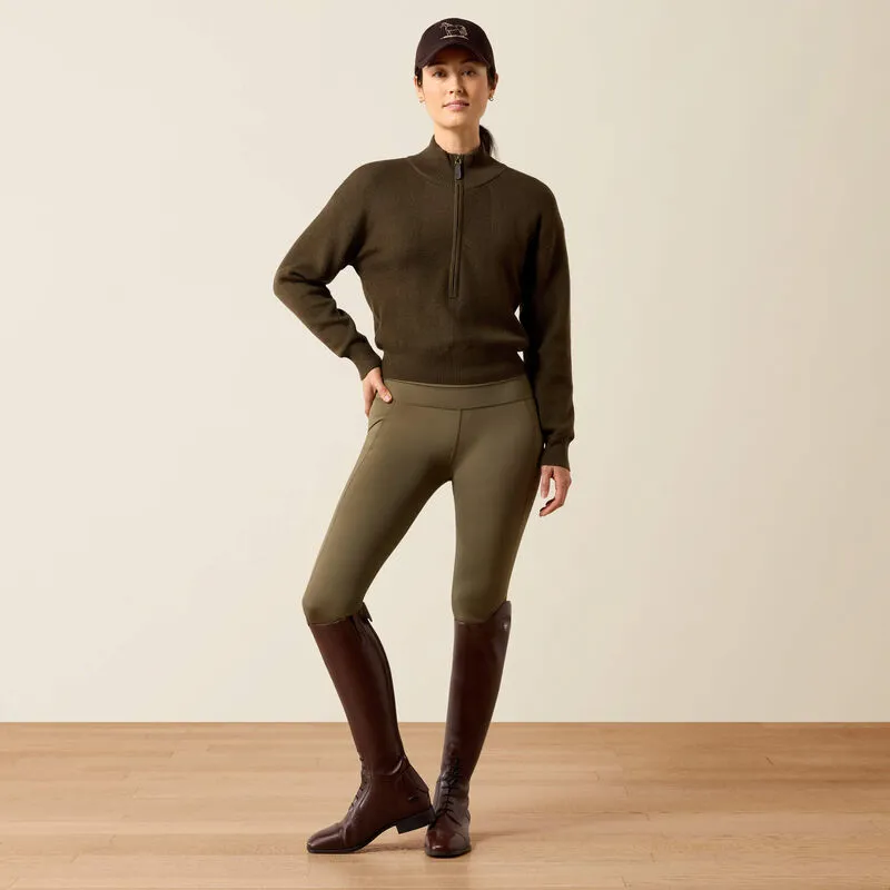 Ariat Foxleigh 1/2 Zip Sweater - Earth-4