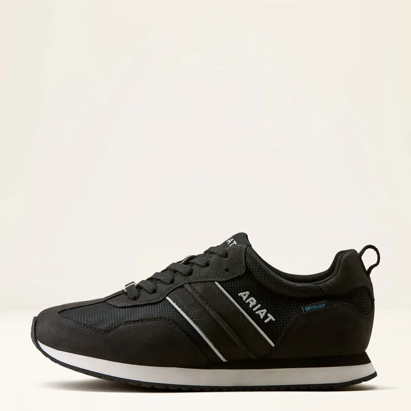 Ariat Ranch Runner Waterproof Trainer - Carbon Black-1