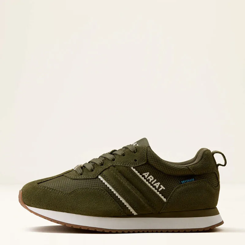 Ariat Ranch Runner Waterproof Trainer - Olive Night-1