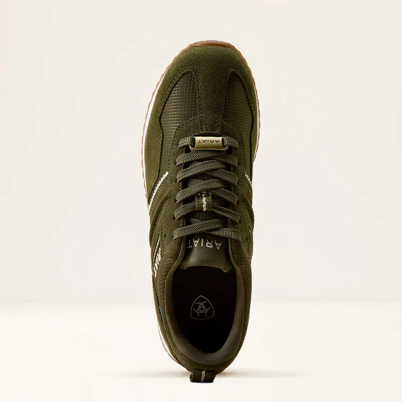 Ariat Ranch Runner Waterproof Trainer - Olive Night-2