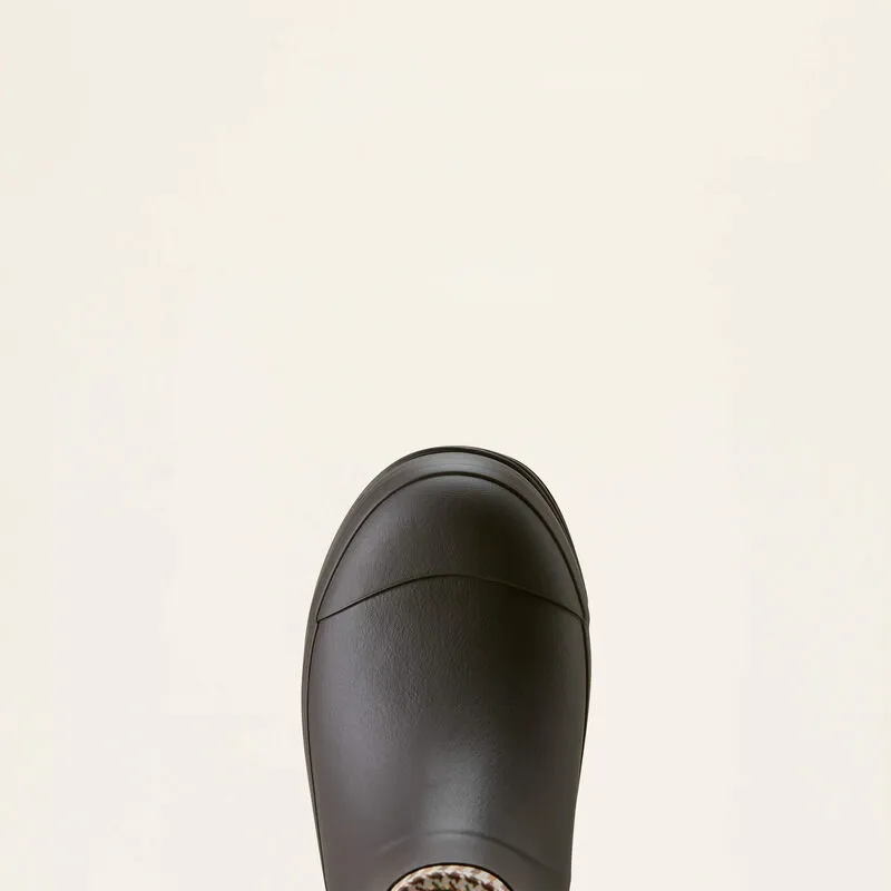 Ariat Kelmarsh Shortie Rubber Boot - Chocolate/Tan Twill -3