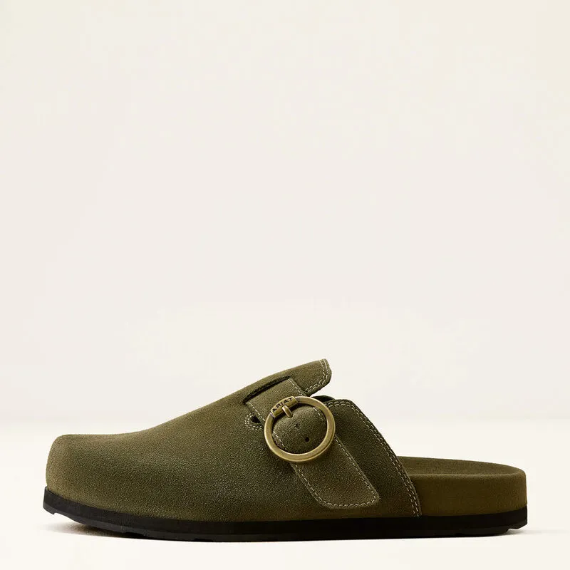 Ariat Country Mule - Olive Suede-1
