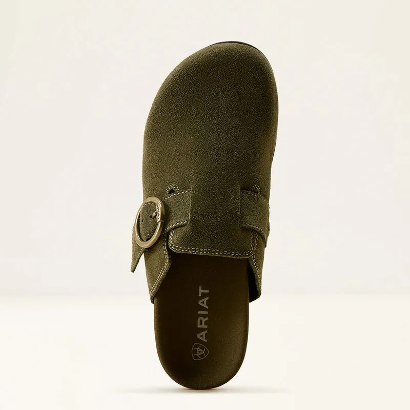 Ariat Country Mule - Olive Suede-2