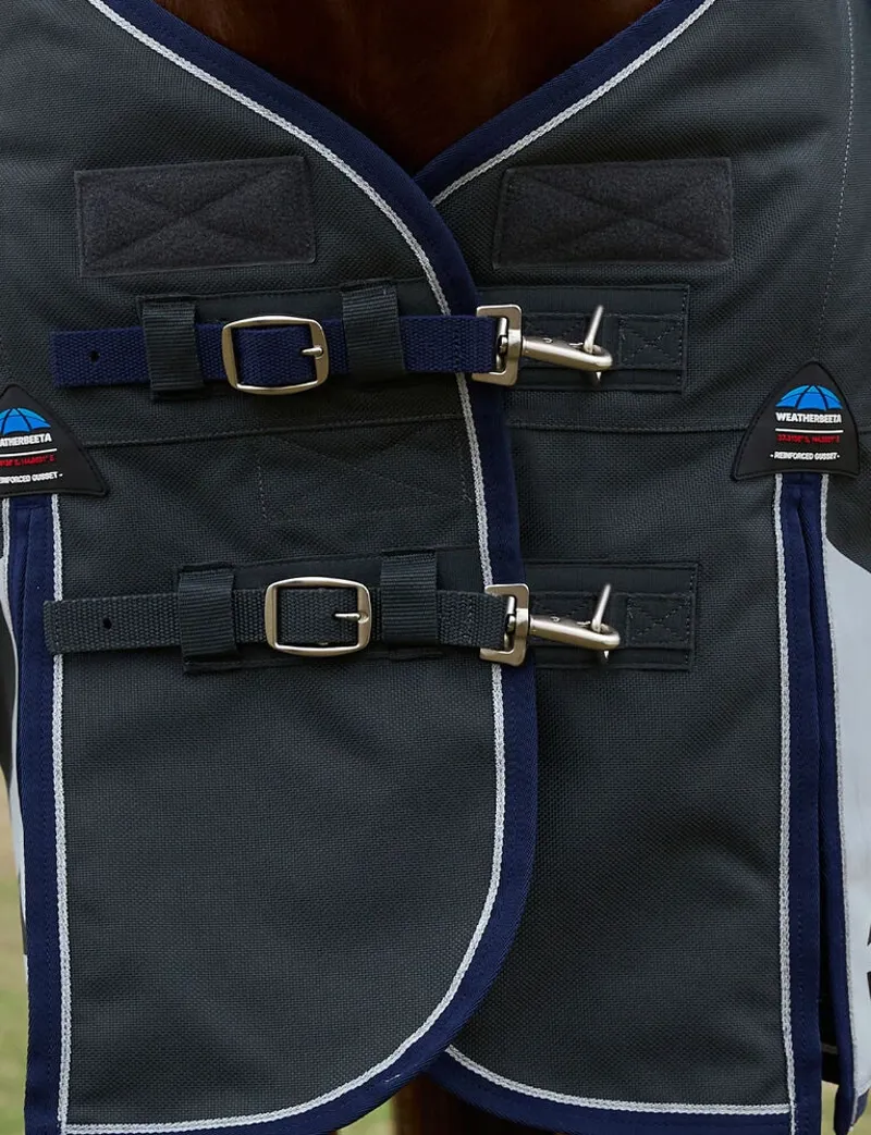 Weatherbeeta ComFiTec Ultra Turnout Detach-A-Neck 100G - Charcoal-1