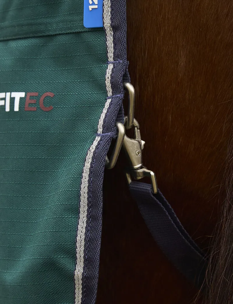 Weatherbeeta ComFiTec Plus Dynamic Turnout Detach-A-Neck 100G - Forest green/Navy-7