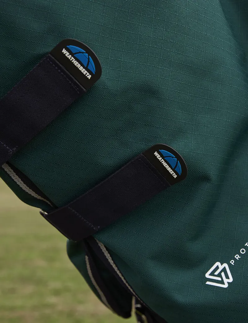 Weatherbeeta ComFiTec Plus Dynamic Turnout Detach-A-Neck 100G - Forest green/Navy-2