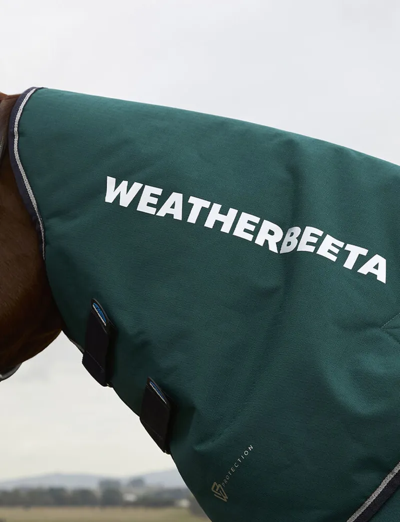 Weatherbeeta ComFiTec Plus Dynamic Turnout Detach-A-Neck 100G - Forest green/Navy-4
