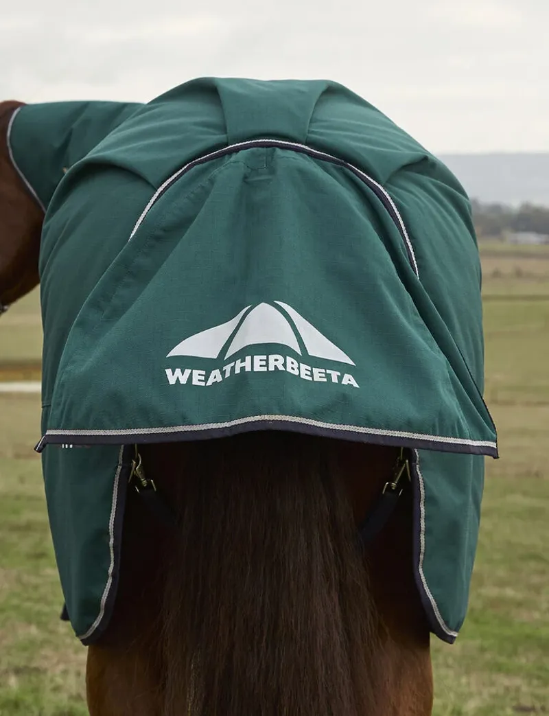 Weatherbeeta ComFiTec Plus Dynamic Turnout Detach-A-Neck 100G - Forest green/Navy-6