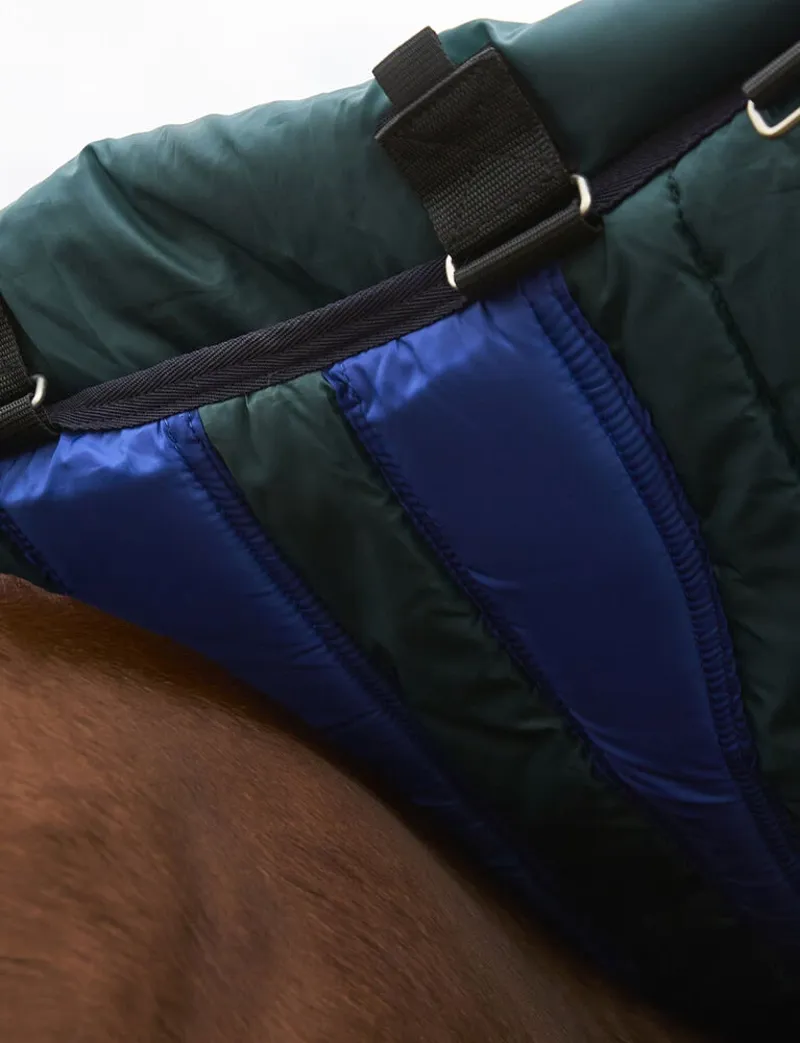 Weatherbeeta ComFiTec Plus Dynamic Turnout Detach-A-Neck 100G - Forest green/Navy-3