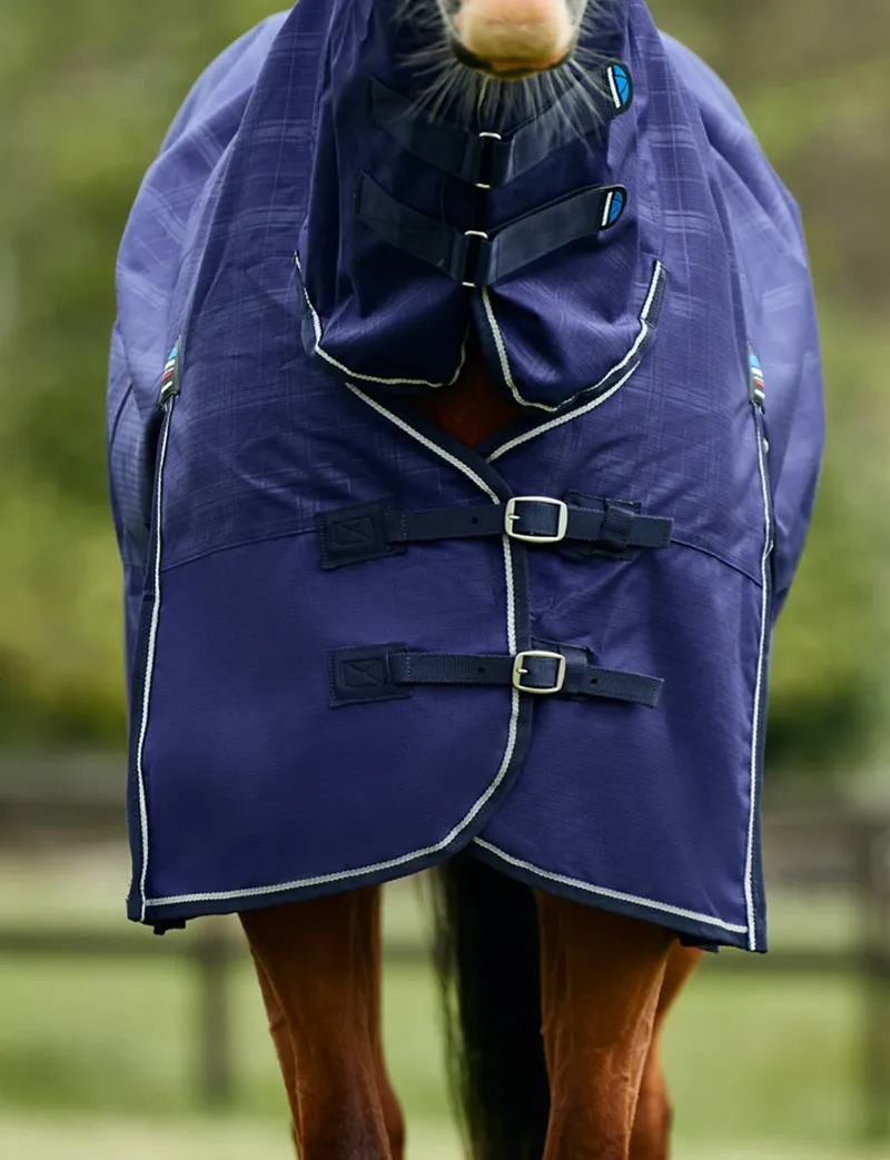 Weatherbeeta ComFiTec Prelim Turnout Combo 100G - Navy Embossed Plaid-2