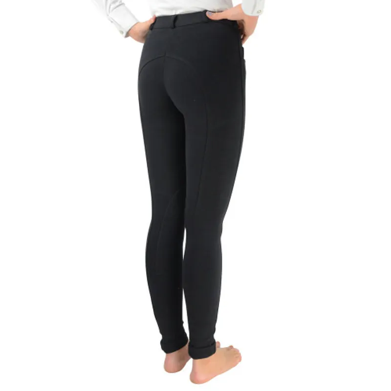 Hy Equestrian Burton Children's Jodhpurs - Black-1
