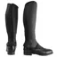 Hy Equestrian Synthetic Combi Leather Chaps - Black