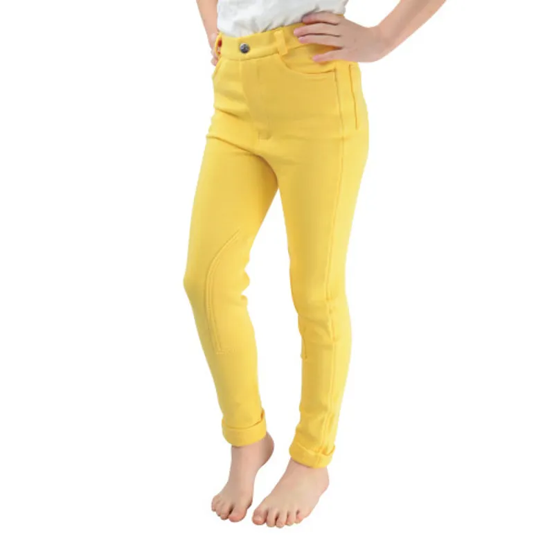 Hy Equestrian Melton Children's Jodhpurs - Canary