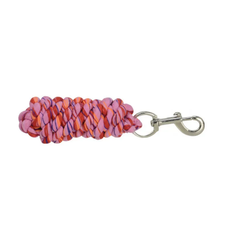Hy Equestrian Three Toned Lead Rope - Light Pink/Red/Orange