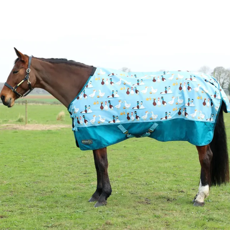 Hy Equestrian StormX Original Ay Up Duck 0g Turnout Rug-1