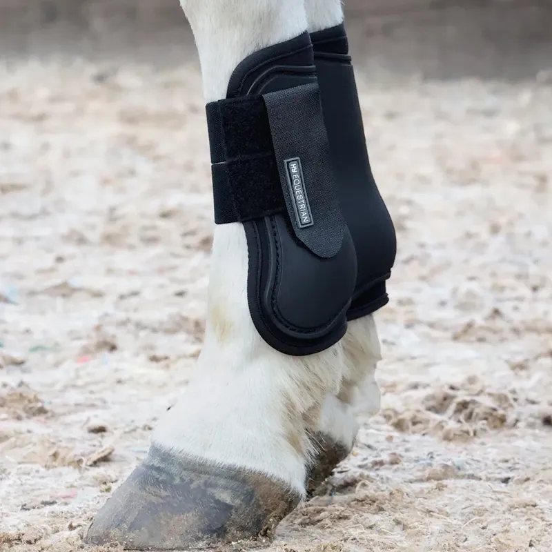 Hy Equestrian Tendon Boots - Black-2