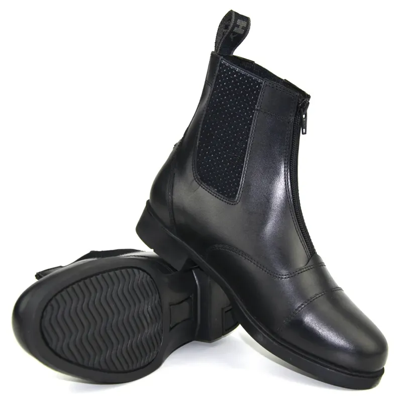 Hy Equestrian Children's Canterbury Zip Jodhpur Boot - Black