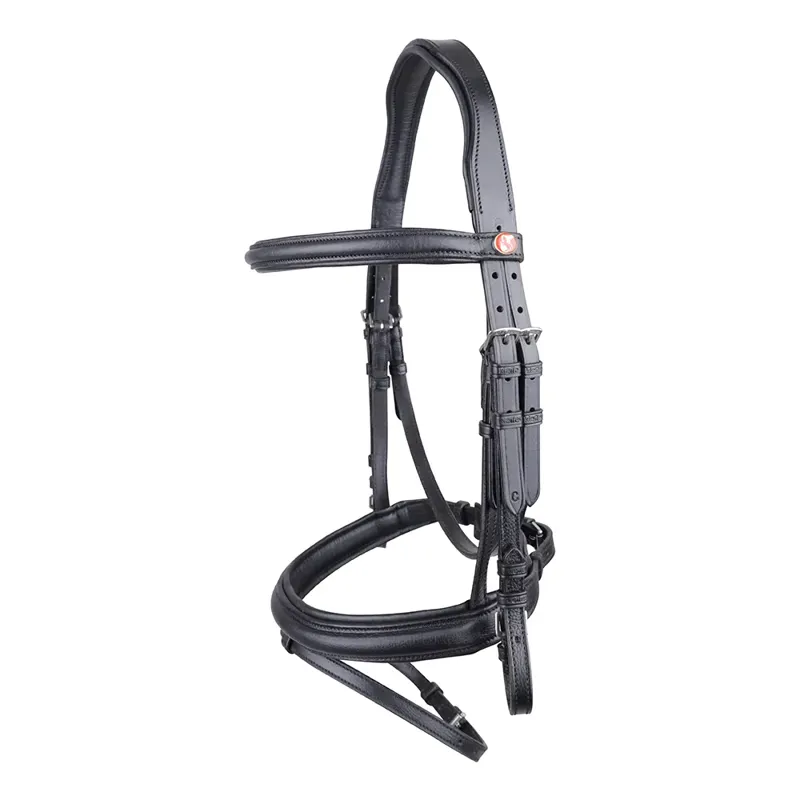 Keiffer Ultrasoft Economy Snaffle Bridle - Black