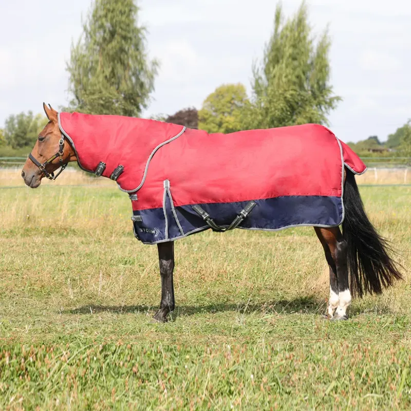 StormX Empra 200 Turnout Rug with Detachable Neck - Burgundy