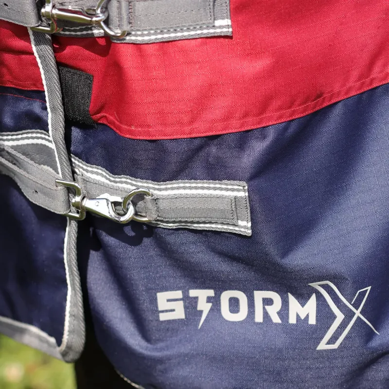 StormX Empra 200 Turnout Rug with Detachable Neck - Burgundy-2