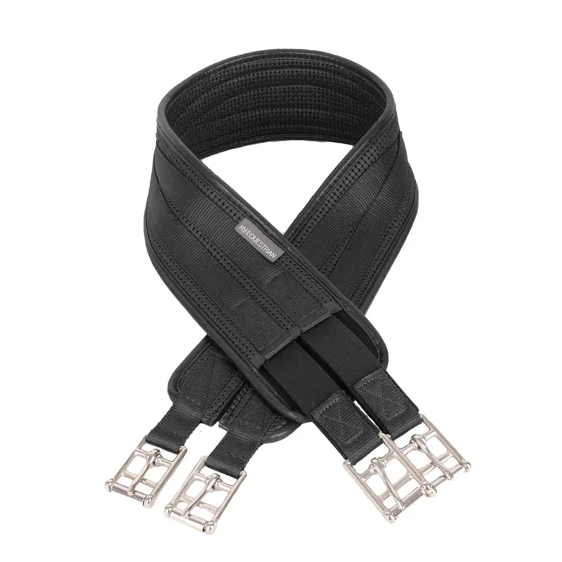 Hy Equestrian Waffle Girth Elasticated One End - Black