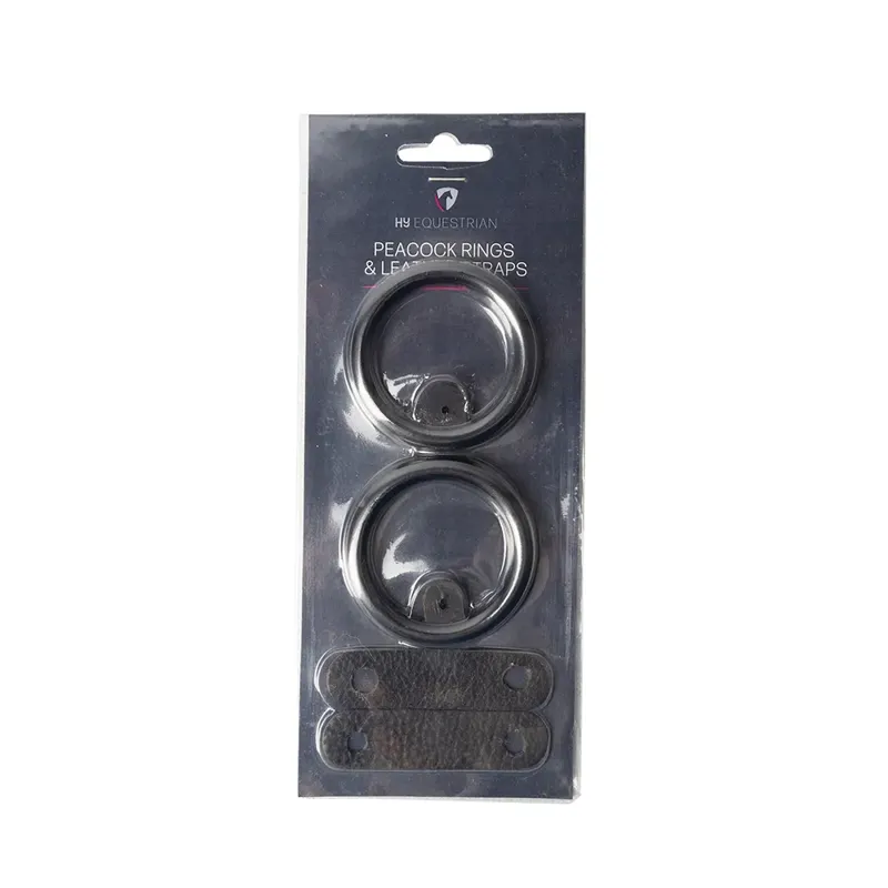 HY Equestrian Peacock Rings and Leather Straps-1