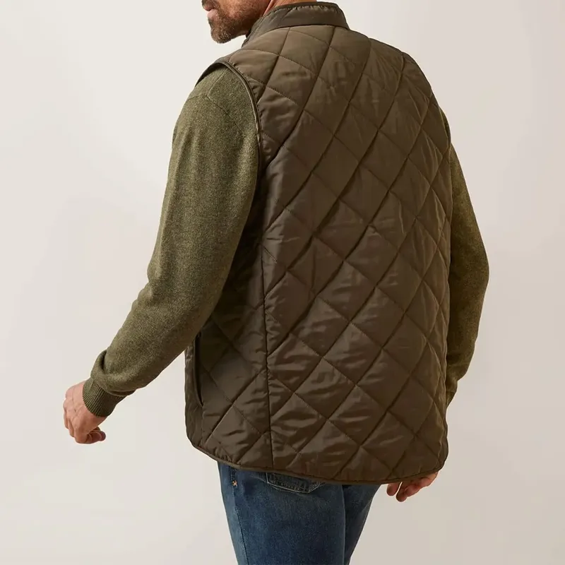 Ariat Woodside Quilted Gilet Mens - Earth-1